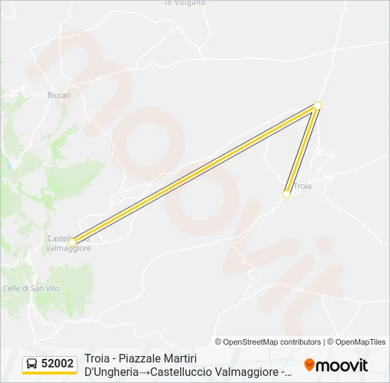 52002 Bus Line Map