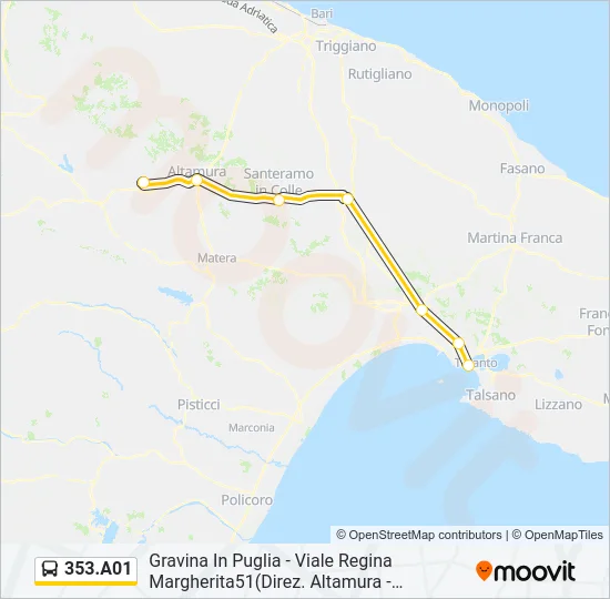 353.A01 Bus Line Map