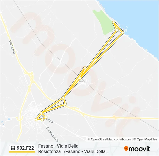 902.F22 Bus Line Map