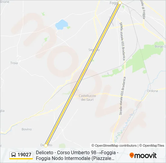 19027 Bus Line Map