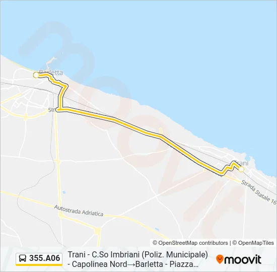 355.A06 Bus Line Map