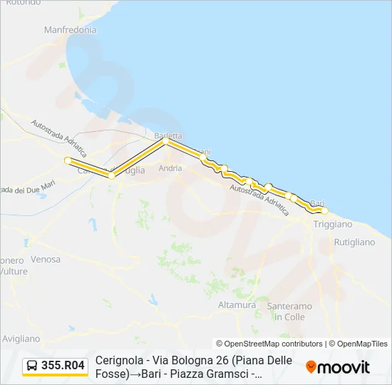 355.R04 Bus Line Map