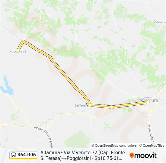 364.R06 Bus Line Map