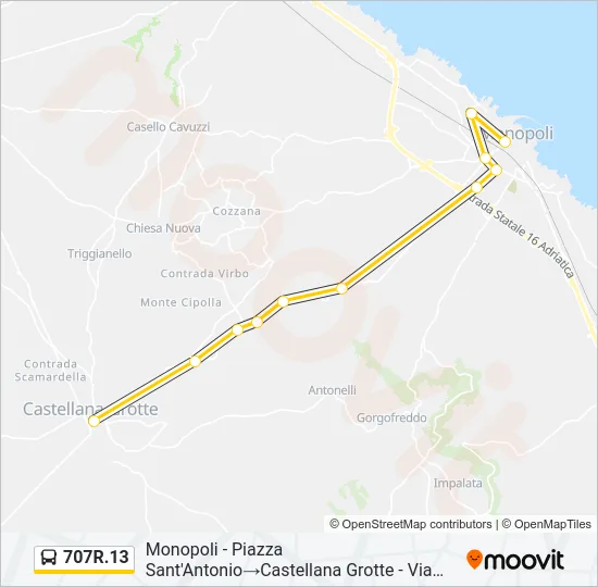 707R.13 Bus Line Map