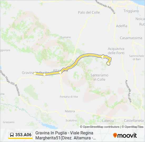 353.A06 Bus Line Map