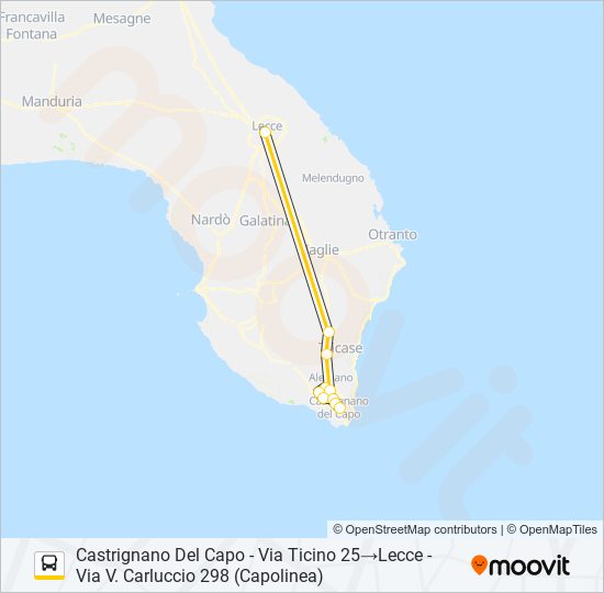 2181A - 1 bus Line Map