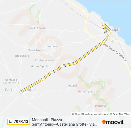 707R.12 Bus Line Map