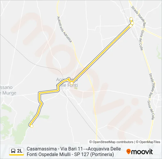 2L Bus Line Map