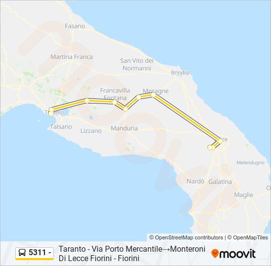 5311 - bus Line Map