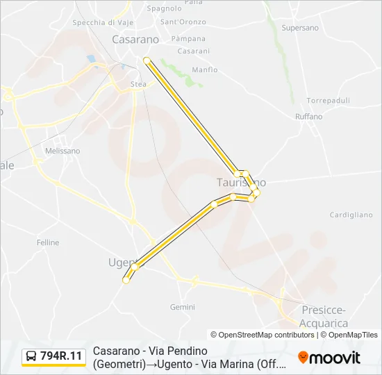 794R.11 Bus Line Map