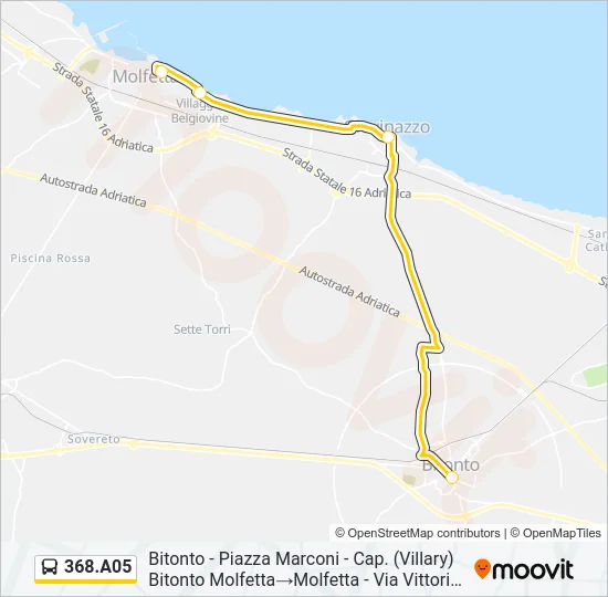 368.A05 Bus Line Map