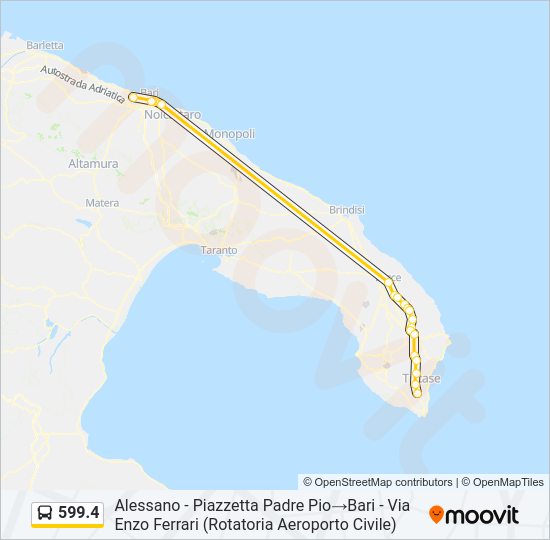 599.4 Bus Line Map