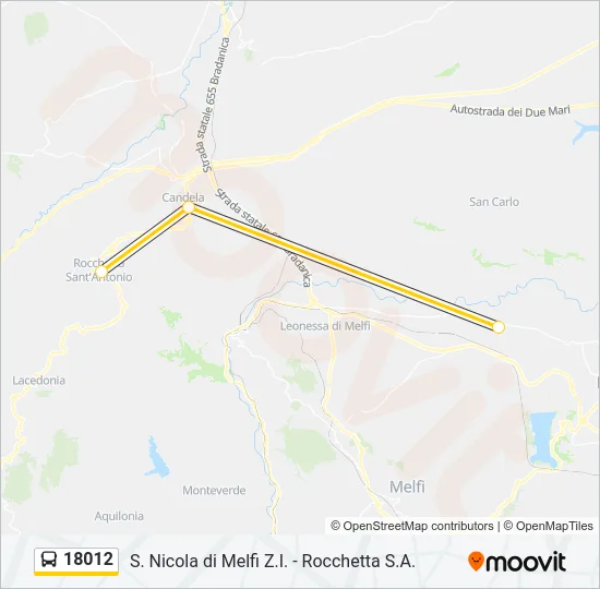 18012 Bus Line Map