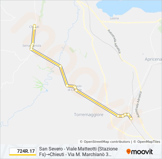 724R.17 bus Line Map