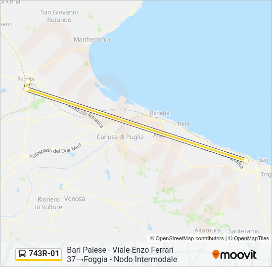 743R-01 Bus Line Map