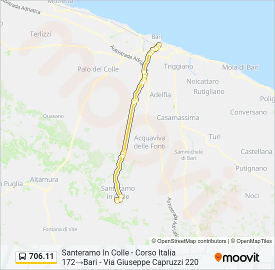 706.11 Bus Line Map