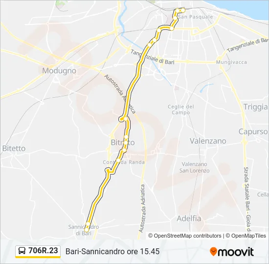 706R.23 Bus Line Map