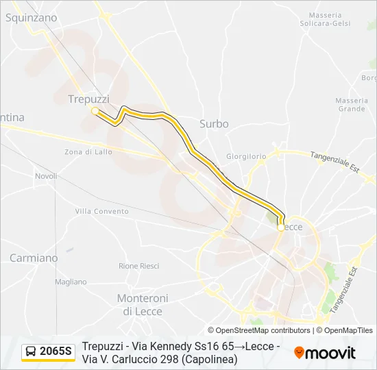 2065S Bus Line Map