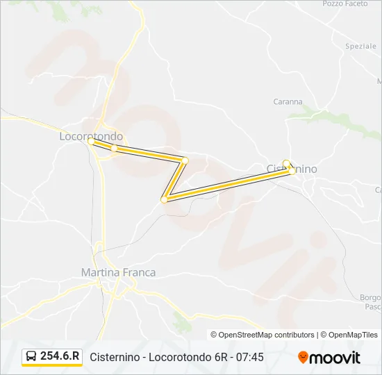 254.6.R Bus Line Map