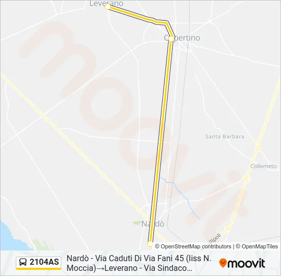 2104AS Bus Line Map