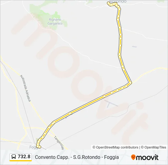 732.8 Bus Line Map