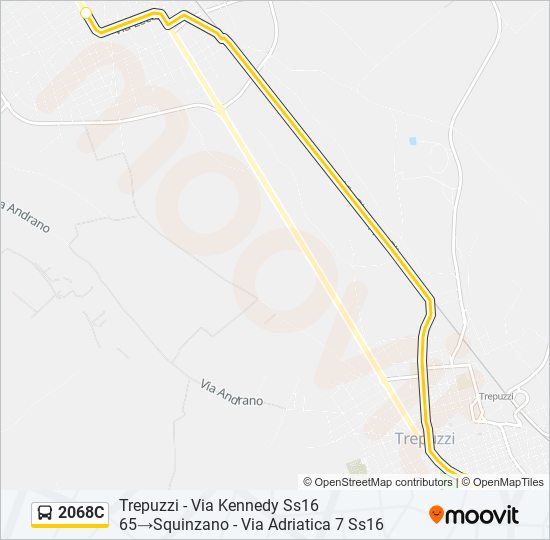 2068C bus Line Map