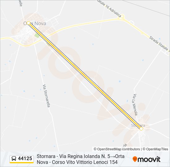 44125 Bus Line Map