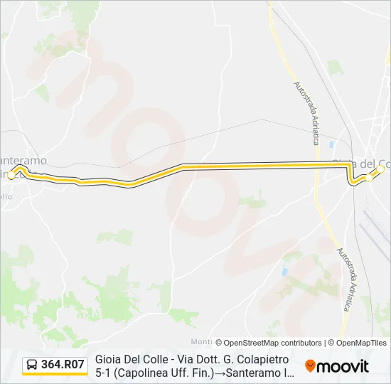 364.R07 Bus Line Map