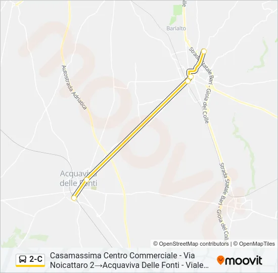 2-C Bus Line Map