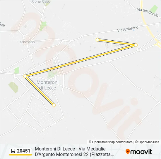 20451 Bus Line Map
