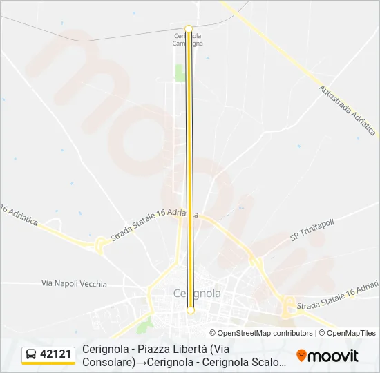 42121 Bus Line Map