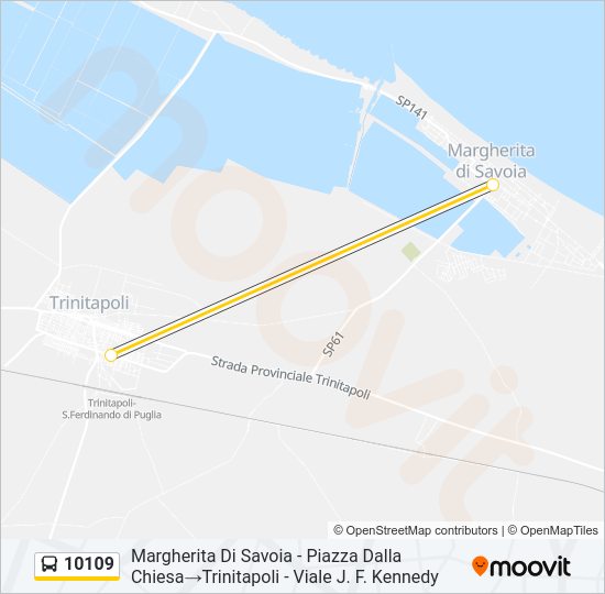 10109 Bus Line Map