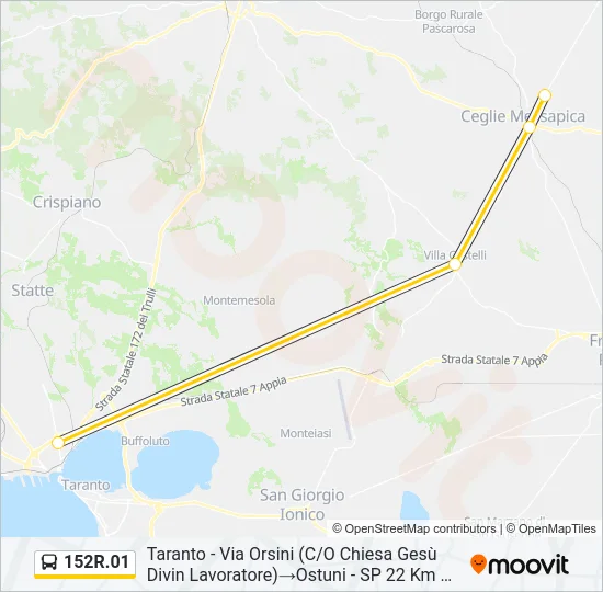 152R.01 Bus Line Map
