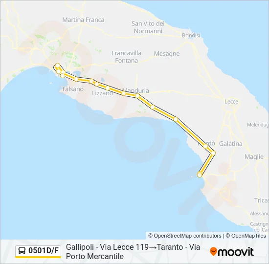 0501D/F Bus Line Map
