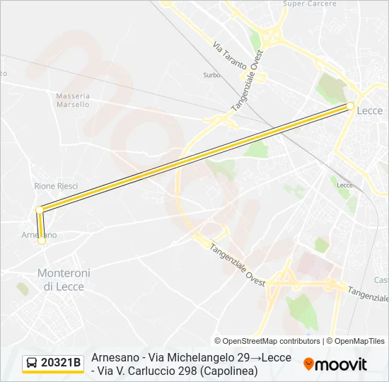 20321B Bus Line Map