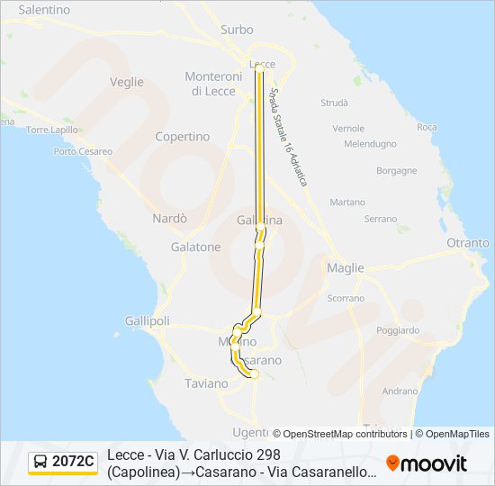 2072C bus Line Map