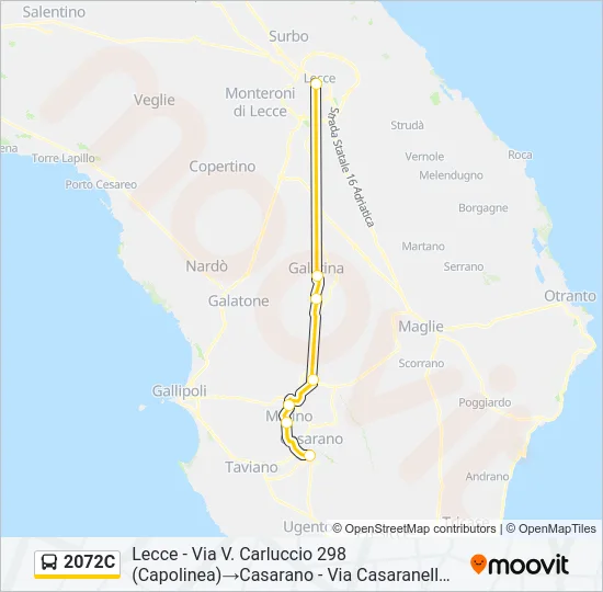 2072C Bus Line Map