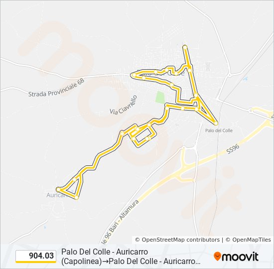 904.03 bus Line Map