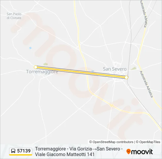 57139 Bus Line Map