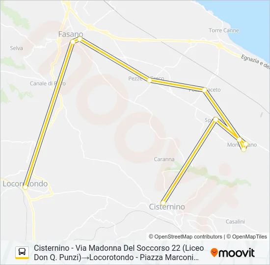 254.5.R.1 Bus Line Map