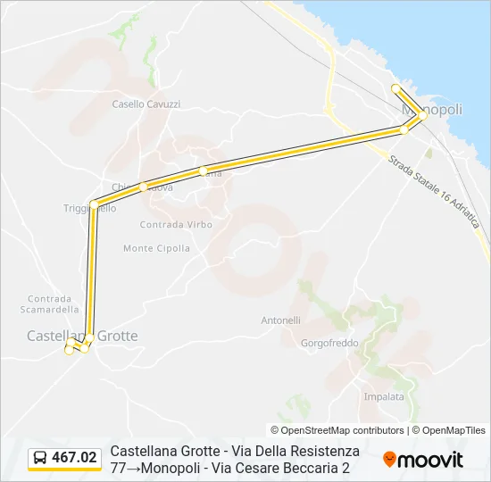 467.02 Bus Line Map