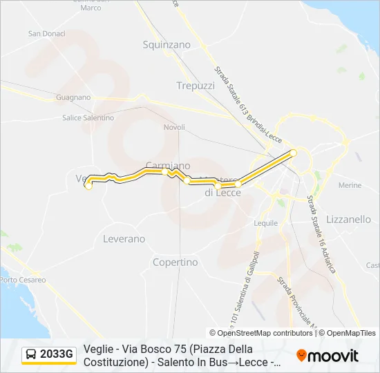 2033G Bus Line Map