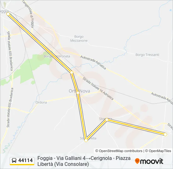 44114 Bus Line Map