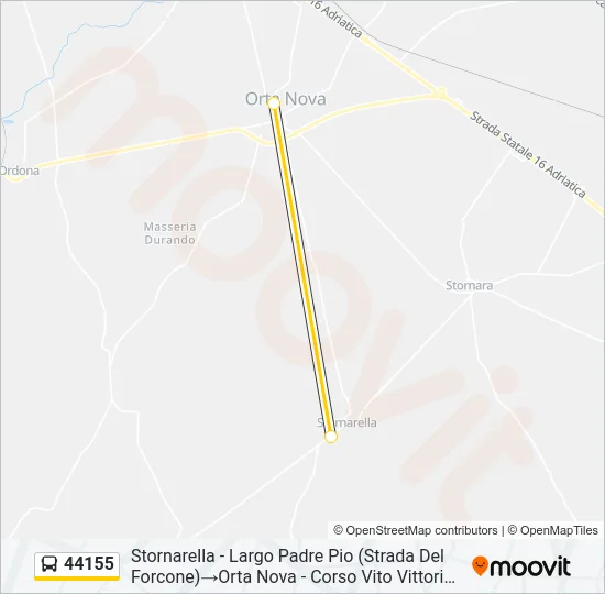 44155 Bus Line Map
