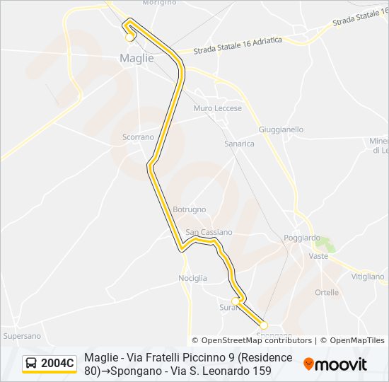 2004C bus Line Map