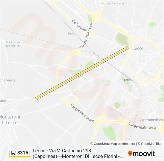 8315 Bus Line Map