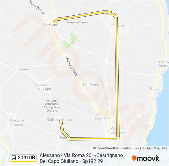 21410B Bus Line Map