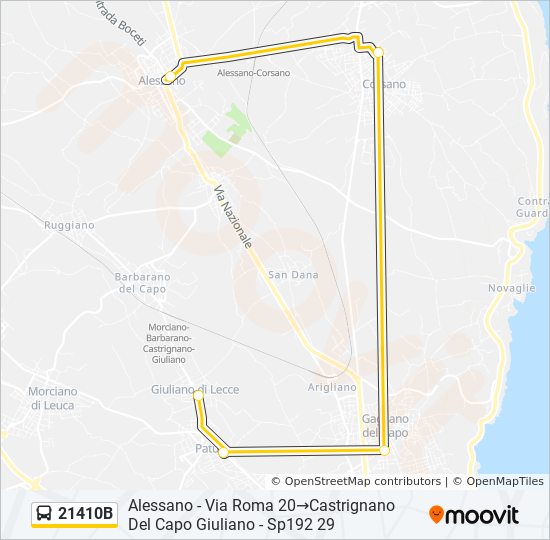 21410B bus Line Map