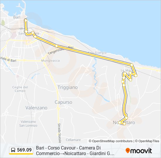 569.09 bus Line Map