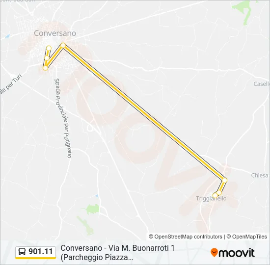 901.11 Bus Line Map